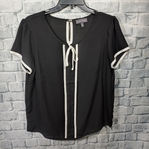 Luxology Sheer Short Sleeved Blouse M